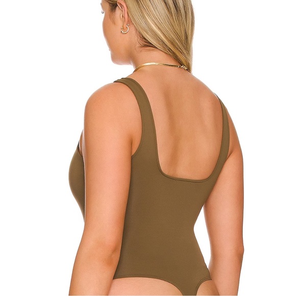 Good American Scuba Modern Tank Brown Bodysuit Size 2/Medium - Picture 2 of 10